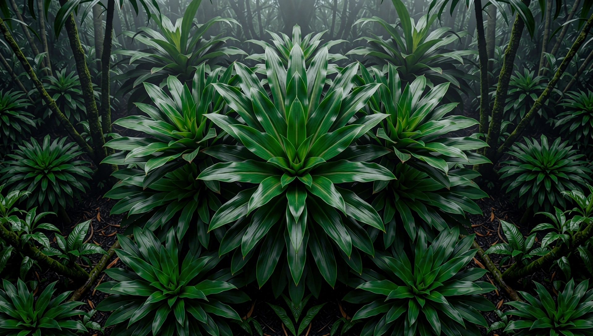 Hutan tropis Indonesia yang rimbun